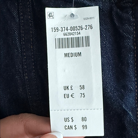 Classic Dark Blue Button-Front Denim Skirt- Abercrombie BRAND NWT - Picture 5 of 7